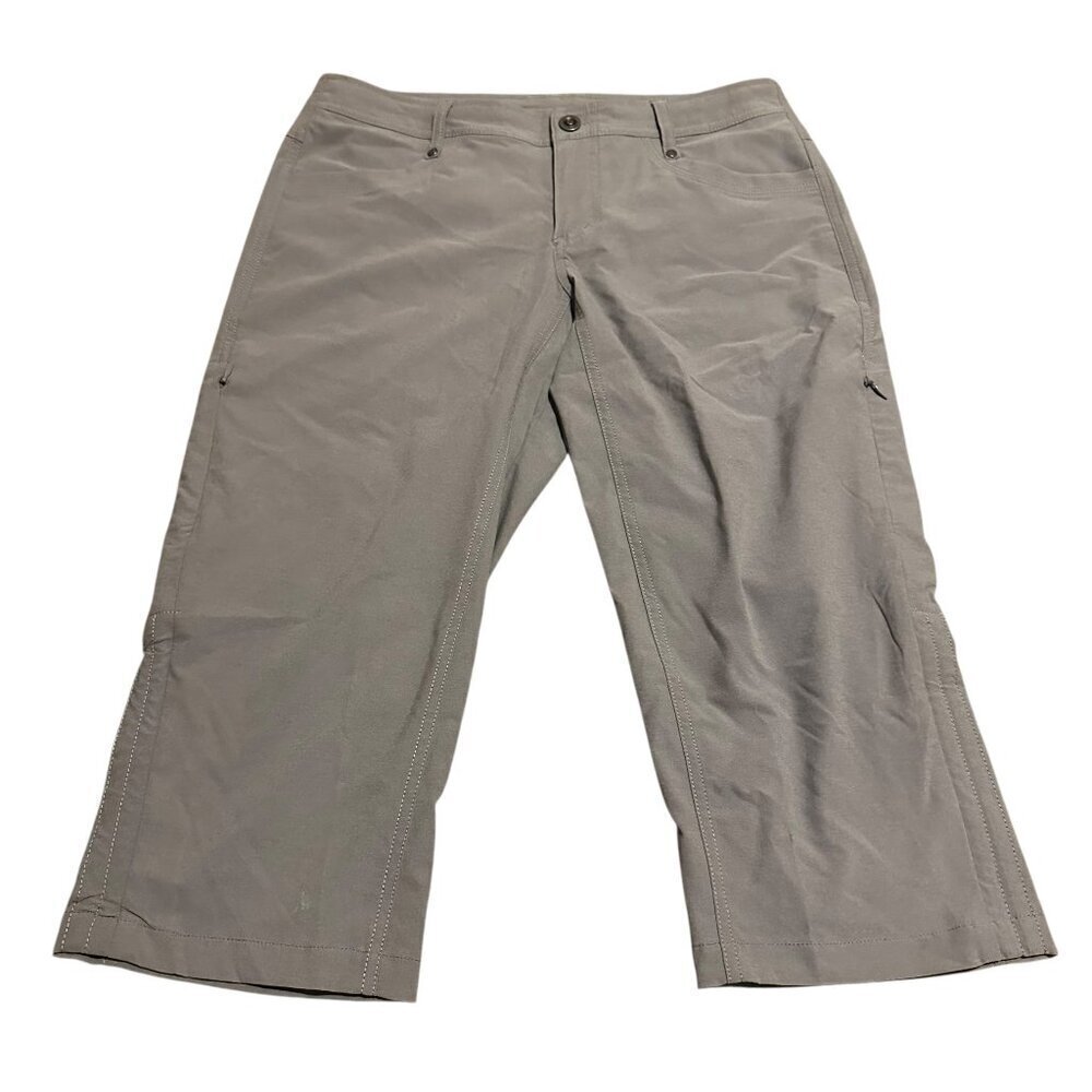 Kuhl Grey Bermuda Shorts Adjustable Length Pull Tab Outdoor Hiking Casual Sz 6